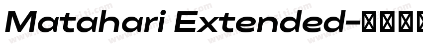 Matahari Extended字体转换